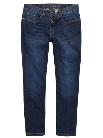 Men Plus Jeanshose in dark blue denim