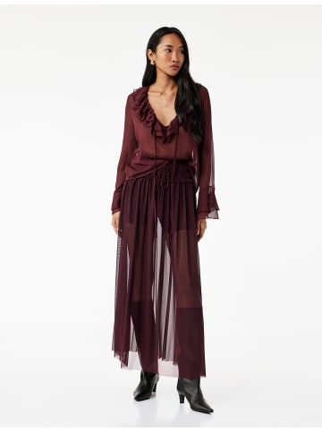 KOTON BLUSE LS in Bordo