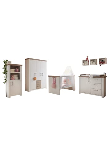 58 aufm Kessel BABYZIMMER komplett Ebony 5-tlg. Babyzimmereinrichtung Pinie/Eiche