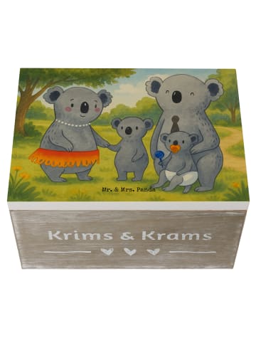 Mr. & Mrs. Panda Schatulle Koala Familie Design ohne Spruch in Weiß