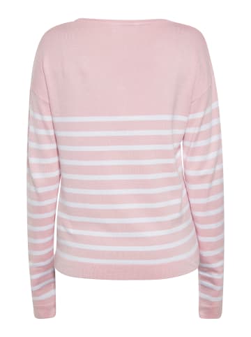 usha BLUE LABEL Damen Pullover in HELLROSA WEISS