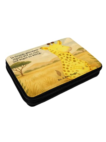 Mr. & Mrs. Panda Etui Giraffe Zufrieden Design mit Spruch in Weiß