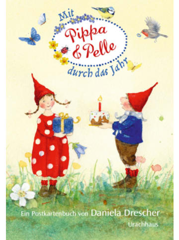 Urachhaus Papeterie/PBS - Postkartenbuch »Mit Pippa und Pelle durch das Jahr«