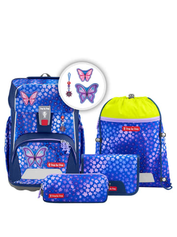 Step by Step Giant - Schulranzen Set 5tlg. (Black Cat Chiko) in Butterfly Maja