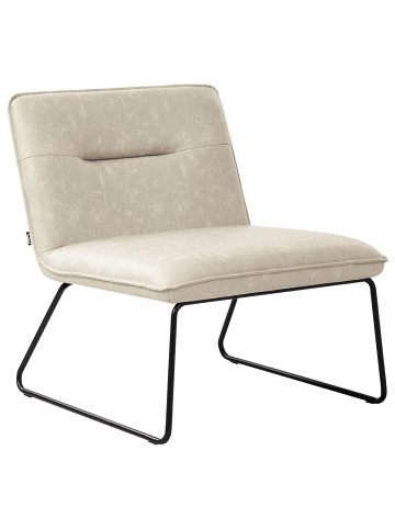 Beliani Sessel COTULLA in Beige - (W) 72 x (H) 78 x (L) 77 cm