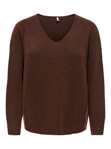 ONLY Strickpullover in Coffee Bean