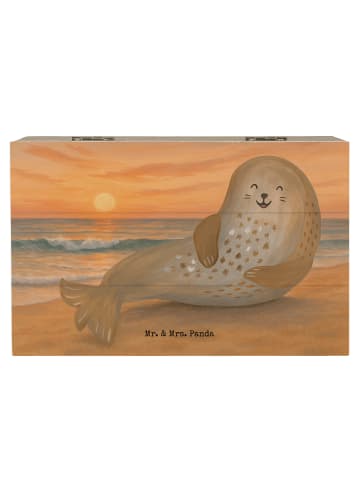 Mr. & Mrs. Panda Box Robbe Lachen Design ohne Spruch in Weiß