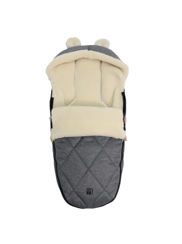 Kaiser Naturfellprodukte Kinderwagen Fußsack XL Ears Wool anthracite melange