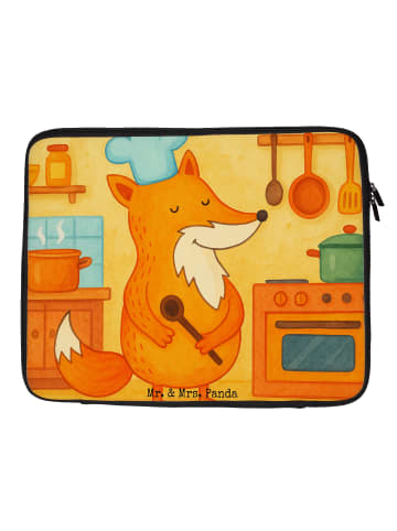Mr. & Mrs. Panda Hülle Laptop Fuchs Koch Design ohne Spruch in Weiß