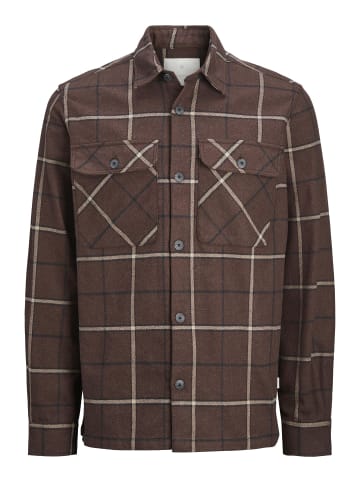 Jack & Jones Overshirt in Chocolate Plum