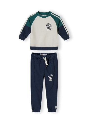 Minoti 2-tlg Langarmshirt & Hose 29SET203 in dunkelblau