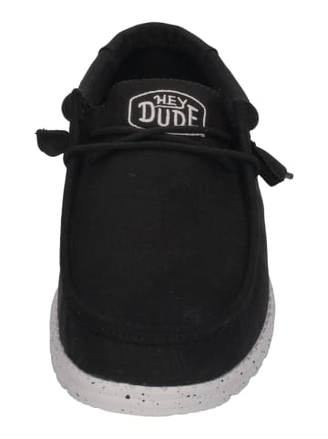 Hey Dude Halbschuhe-Slipper WALLY SLUB CANVAS in schwarz