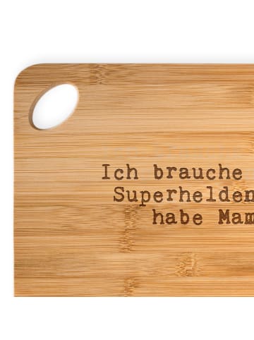 Mr. & Mrs. Panda holzschneidebrett Ich brauche keinen Superhelde... in Braun