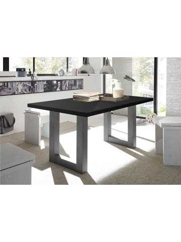 58 aufm Kessel ESSTISCH ausziehbar Eila 3 160 x 90 x 75 Esszimmertisch Graphit/Schwarzstahl