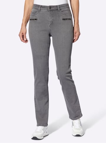 WITT WEIDEN Push-up-Jeans in grey denim
