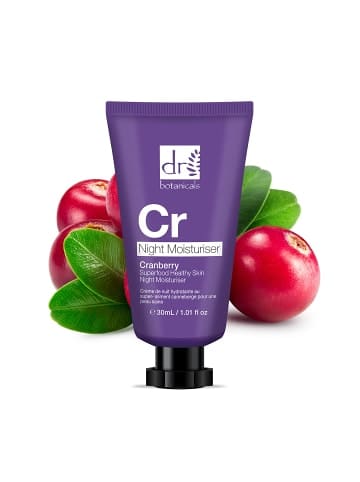 Dr Botanicals Superfood Cranberry Gesunde Haut Nachtfeuchtigkeitspflege 30ml