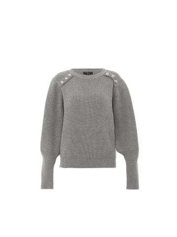 faina Damen Strickpullover in HELLGRAU MELANGE