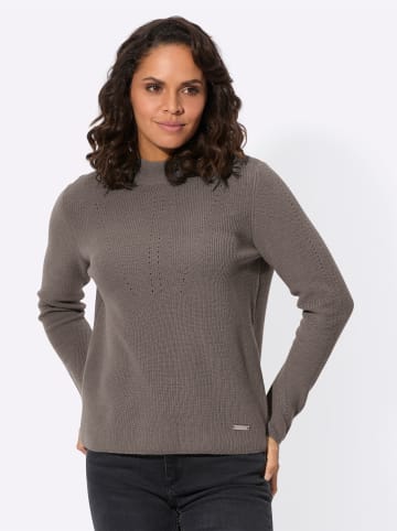 WITT WEIDEN Stehkragenpullover in taupe