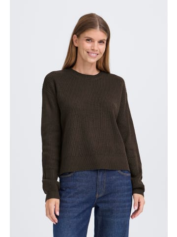 Oxmo Strickpullover OXKimni in Braun