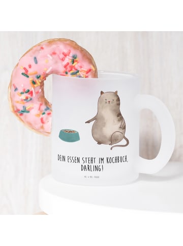 Mr. & Mrs. Panda Tasse Katze Fressen mit Spruch in Transparent