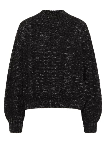 myMo ROCKS Strickpullover in Schwarz