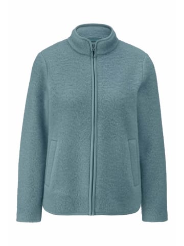 Hessnatur Wollfleece Jacke in gletscherblau