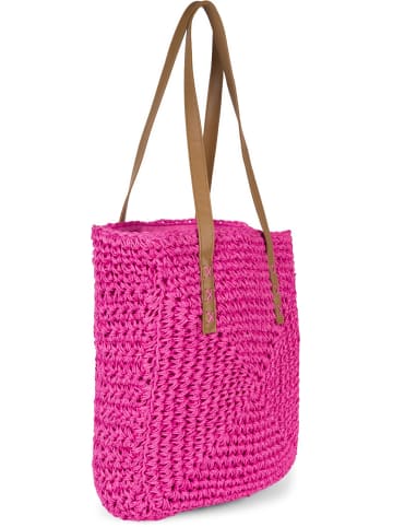 styleBREAKER Basttasche in Pink