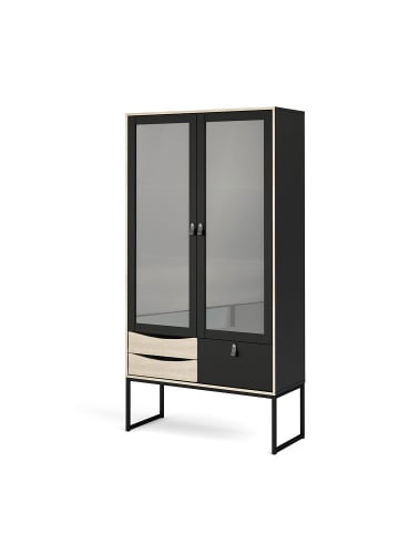ebuy24 Vitrinenschrank Sady Schwarz 99 x 40 cm