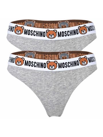 Moschino String 2er Pack in Grau