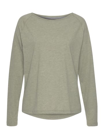 ELBSAND Longsleeve in grün meliert