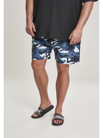 Urban Classics Badeshorts in blue camo