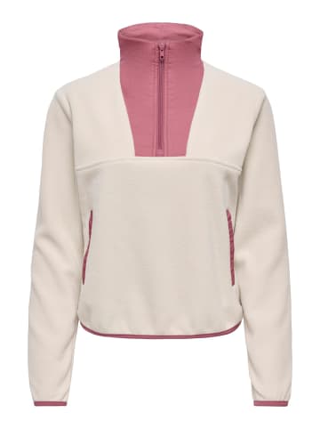Only Play Fleece Sweatshirt in Pumice Stone 1