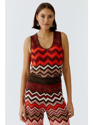 Oui Stricktop in dk brown red