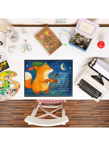 Mr. & Mrs. Panda Schreibunterlage Schütze Astrologie Design mit ... in Weiß