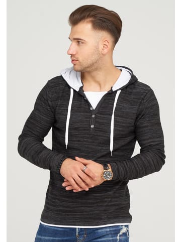 behype Kapuzensweatshirt JOSHA in Schwarz