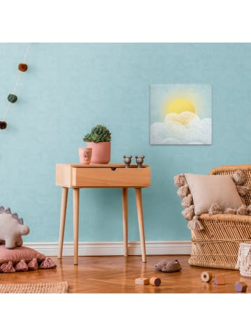 A.S. Création Leinwandbild Canvas Let's Shine Blau