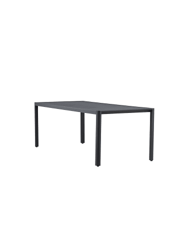 ebuy24 Gartentisch Giardini Schwarz 90 x 200 cm