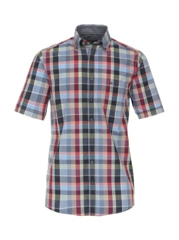 CASAMODA Kurzarm FreizeitHemd für Herren in blau