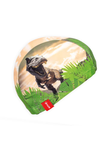 ROTH Kinder-Badekappe mit Tyrannosaurus-Motiv in Bunt