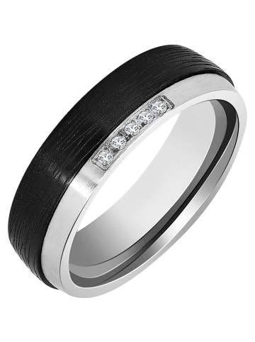 Adeliás Damen Ring aus Edelstahl in weiß