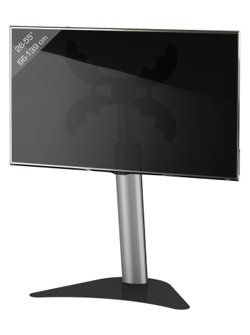 VCM  TV Standfuß Ständer Alu höhenverstellbar Coscal in Schwarz