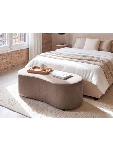 Beliani Ottomane AMAL in Beige - (W) 120 x (H) 41 x (L) 54 cm