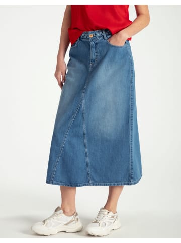 More & More Jeansrock in light blue denim