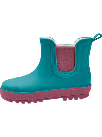 Playshoes Regenstiefel Halbschaft gefüttert in petrol