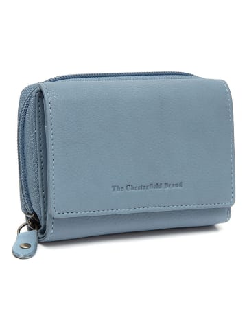 The Chesterfield Brand Zelan Geldbörse RFID Schutz Leder 12 cm in skyblue