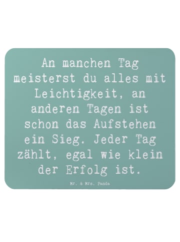 Mr. & Mrs. Panda Mouse Pad Spruch Leichtigkeit im Alltag mit Spruch in Meeresbrise
