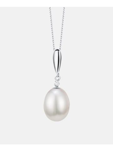 Diamant L'éternel Halskette aus 375 Weißgold mit Diamant mit Perle