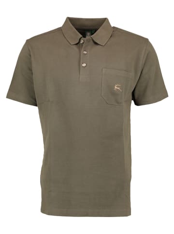 OS-Trachten Poloshirt Niwio in khaki/schlamm