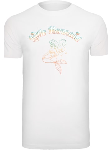 F4NT4STIC T-Shirt Disney Arielle die Meerjungfrau Gradient in weiß