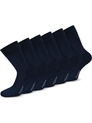 normani 6 Paar Komfortsocken mit Softrand und Frotteesohle in Marine